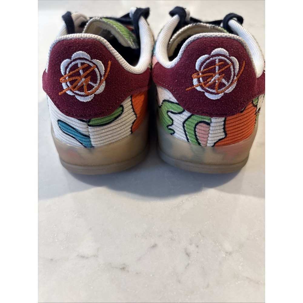 IG2849 Sean Wotherspoon × adidas Gazelle Indoor Corduroy Ecru Navy Womens 7.5 - Picture 4 of 7